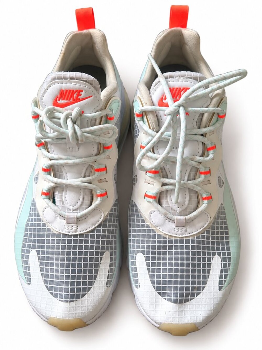 Nike Air Max 270 React Women’s 7.5 White Mint Crimson CJ0620-100